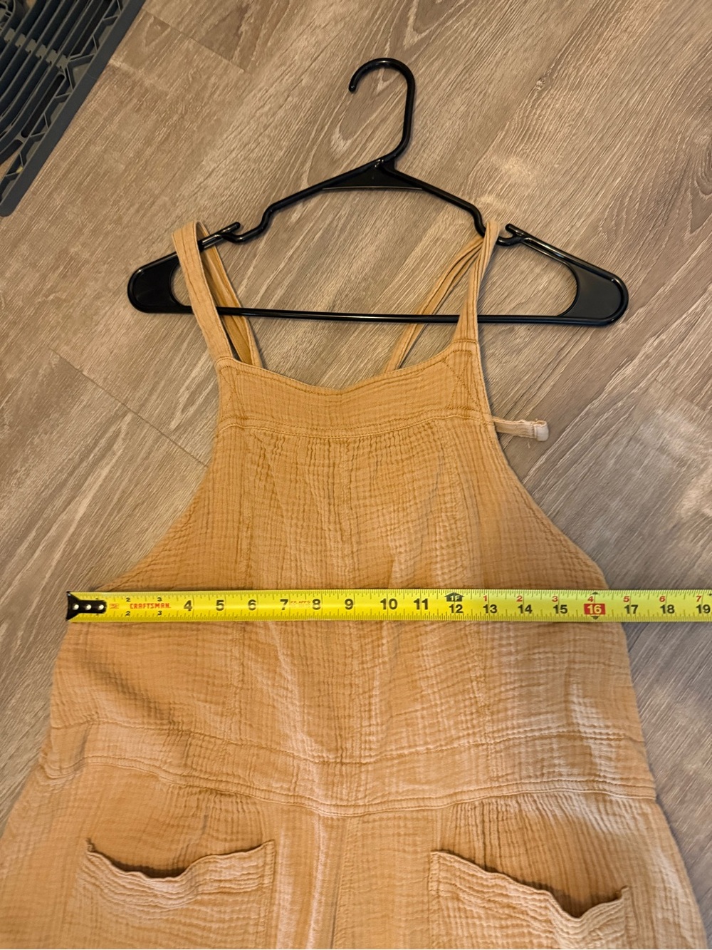Free People Cyprus Ave Overalls in a golden mustard Wide Leg Cotton Gauze - Picture 9 of 11